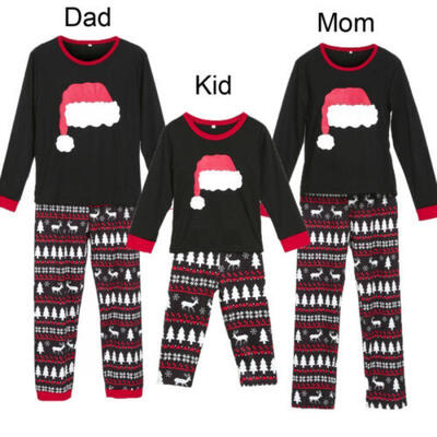 

Family Matching Christmas Pajamas PJs Sets Xmas Sleepwear Nightwear TopsPants