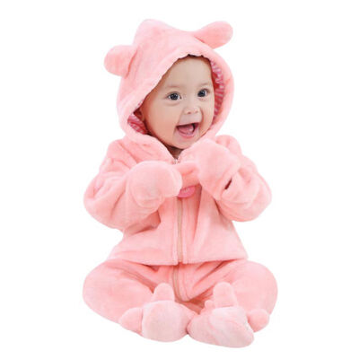 

Spring Autumn Baby Clothes Boy Pajamas Jumpsuit Animal Baby Rompers Clothing Flannel Cartoon Girl