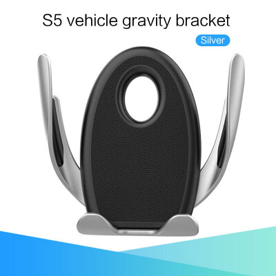 

Universal S5 Car Phone Holder Air Vent Clip Cell Phone Mount Hands Free Cradle 360 Degree Rotation Gravity Induction Stand
