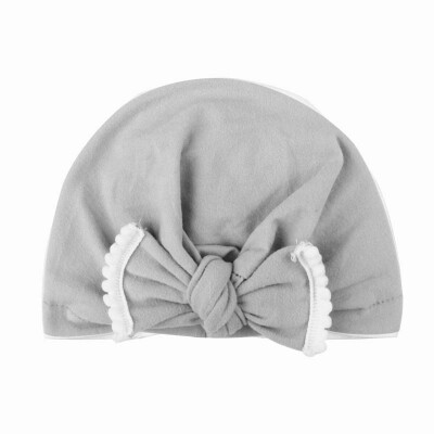 

Newborn Baby Girl Hat Soft Cute Turban Knot Hospital Hats Toddler Solid Bowknot Caps Headwear