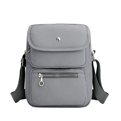 

Tailored Mens Fashion Shoulder Bag Solid Color Business Messenger Bag Multi-Function Bag