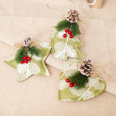 

Tailored Home Decor Gifts Mini Fabric Pendant Christmas Tree Ornament Party Hanging Decor