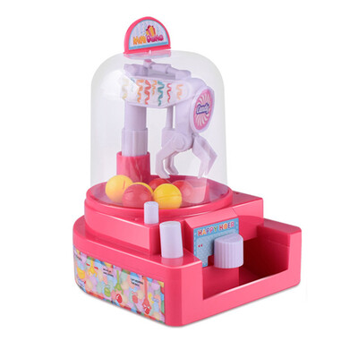 

Tailored Mini Doll Machine Grab Ball Candy Catcher Gum Crane Kids Party Toys Role Play