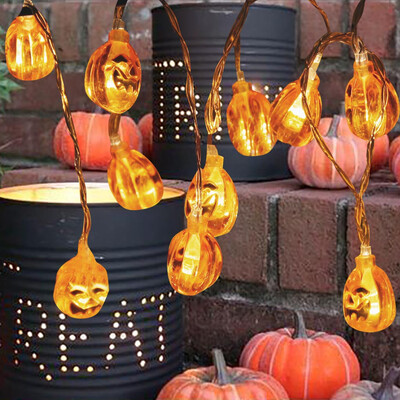 

〖Follure〗Halloween Pumpkin Lights Halloween Decoration Lights 2040LED 25M5M10M