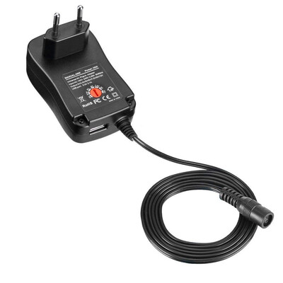 

US 3V to 12V Adjustable 30W Universal Power Supply Adapter With Multiple DC Tips