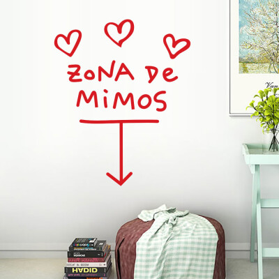 

Toponeto Zona De Mimos Home Decor Wall Sticker Decal Bedroom Vinyl Art Mural