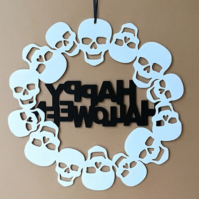 

Halloween Pumpkin Circle Hanging Ornaments Door Decor&Wall Signs Party Home Decoration Halloween Holiday Supplies