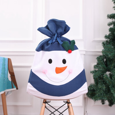 

Christmas Chair Cover Multicolor Design Snowman Chair Back Covers Home Hotel Shopping Malls Decoration Holiday Party