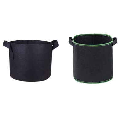 

25 Gallon Black Grow Bags Cloth Planting Pots Grow Pouches Fabric Handles Vegetables Container