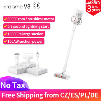 

New Xiaomi Dreame V8 Vacuum Cleaner 350W 18000Pa strong suction Handheld Wireless Cordless Stick Dust Collector For Home Car