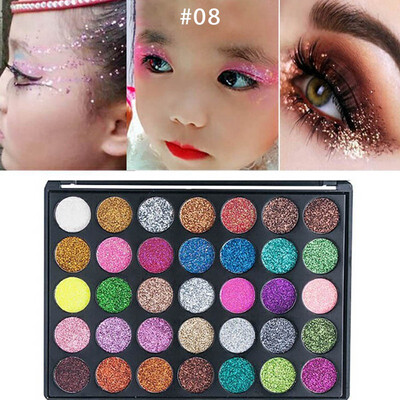 

35-color Fashion Glitter Matte Eye Shadow Long-lasting Waterproof Smudge-proof Colorful Eyeshadow Palette