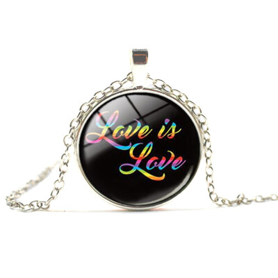 

Silver Plated Cloud Rainbow Pride Enamel Pendant Charm Necklace Gay