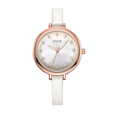 

ZIVOK Women Quartz Wrist Watch PU Leather Vintage Watch World Time Display for Office Lady with Gift Box