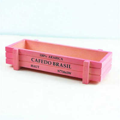 

Colourful Rectangle Plant Table Home Pot Plant Boxes Crates Flower Garden Wooden Decor Decorative
