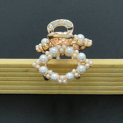 

All Seasons New Baby Kids Girls Alloy Pearl Cute Hair Clips Geometric Design Korean Style High Quality Princess Hair Accessories
