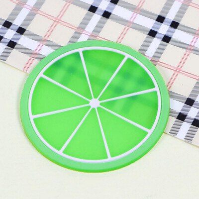 

Silicone Coaster Fruit Shape Cup Mat Slip Insulation Pad Cup Mat Pad For Home Restaurant Drinkware Accessories