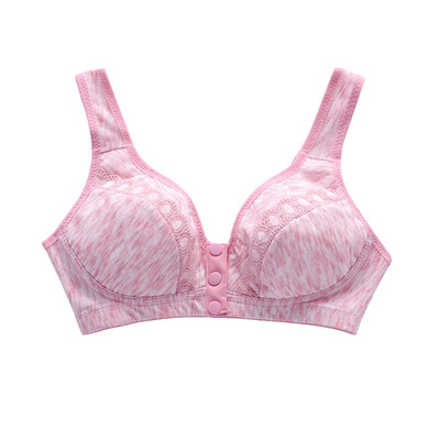 

Women BC Cup Push Up Bra Mother Models Wireless Underwear Bras Front Button Type Closure Lingerie Intimates Tops