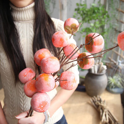 

Gobestart Fake Artificial Rose Fruit Pomegranate Berries Bouquet Floral Garden Home Decor