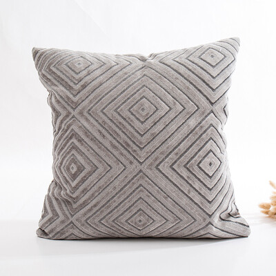 

JPGIF Linen Flocking Pillow Sofa Waist Throw Cushion Cover Home Decor Cushion Cover