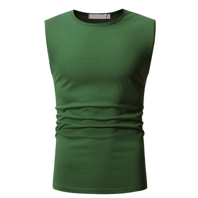 

Toponeto Summer Mens Trendy Casual Solid Color Sleeveless T-Shirt Top Blouse