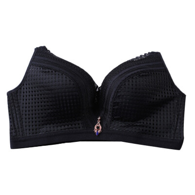 

New Sexy Breathable Lace No Steel Ring Gathering Adjusting Bra Pendant No Steel Slip Bra