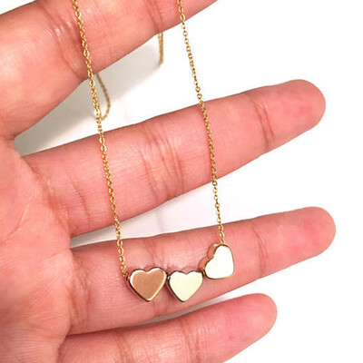 

Fashion Elegant Joker Necklace Alloy Heart Simple Clavicle Necklace