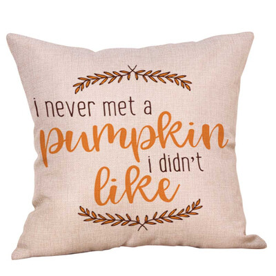 

10 Styles 45Cmx45Cm Happy Fall Yall Halloween Thanksgiving Pillow Cases Linen Sofa Pumpkin Ghosts Cushion Cover Home Decor
