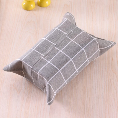 

Cotton Linen Tissue Box Towel Napkin Dispenser Storage Bag Paper Holder Cover Tissue Case Home Car Desktop Organizer