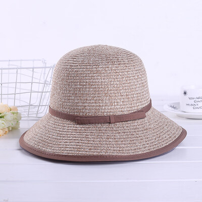 

Summer new collapsible ladies sun hat Korean version sun hat tourism beach straw hat fisherman basin hat wholesale