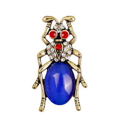 

Rhinestones Insect Women Alloy Brooch Pin Girls Clothes Ant Shape Badge Corsage Breastpin