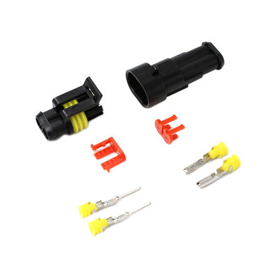 

10pcs 2 Pin Way Waterproof Car Plug Electrical Wire Connector Set Nylon Vehicle Accessories
