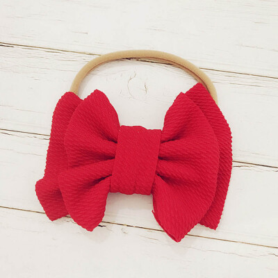 

Baby Girls Kids Toddler Bow Knot Hairband Headband Stretch Turban Head Wrap Nice