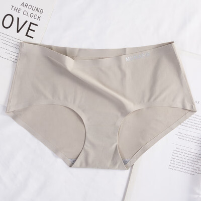 

New Fashion Japanese One-piece Seamless Ice Silk Waist Lift Hip Breathable Ladies Briefs