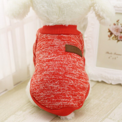 

Classic Warm Dog Clothes Puppy Outfit Pet Cat Jacket Coat Winter Soft Sweater Clothing For Small Dogs Chihuahua -2XL