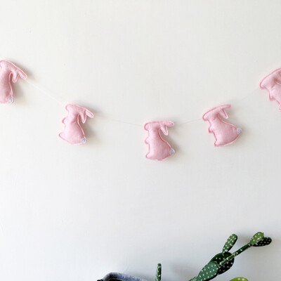 

Childrens Room Wall Decoration Rabbit Mushroom Felt String Pull Flower Ornaments Cute Ornaments Photography Props