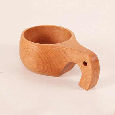 

Handmade Beech Wooden Cup Nordic Style Wood Wine Coffee Stylish Tea Cups