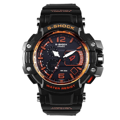 

Mens Stylish Sports Multi-function Electronic Waterproof Watch Dual Display Wristwatches