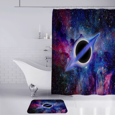 

Toponeto New Waterproof Shower Curtain with 12 Hooks 3D Printed Bathroom Polyester