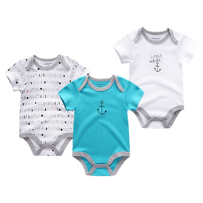 

3PCSLot Baby Boy Clothes 0-12M Newborn Cotton Baby Girls Clothes Rompers Babywear Bodysuits Clothing Sets For Babies