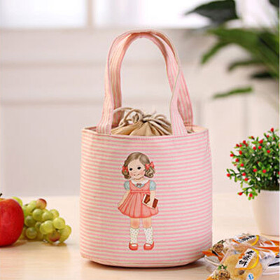 

Gobestart Thermal Insulated Box Tote Cooler Bag Bento Pouch Lunch Storage Case YE