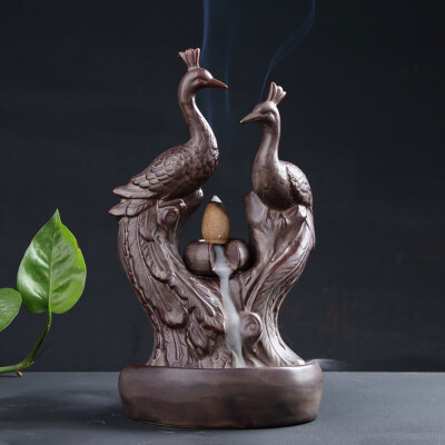 

Incensory Buddha statue Incense cones Ceramic Censer Incense holder Burner Zen Backflow Incense burner smoke10 Incense Cones