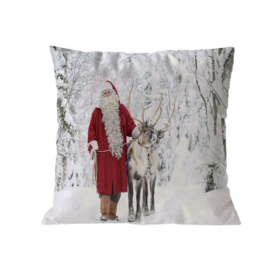 

Tailored Christmas Cotton Soft Pillow Case Sofa Waist Throw Cushion Cover Home Decor