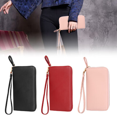 

woman wristband Long clutch wallet Large capacity wallets female purse lady purses phone pocket card holder Wallets