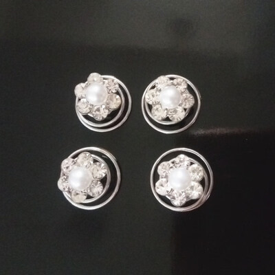 

Rhinestone Crystal Twisters Coil Spiral Hair Pins Pearl Hair Clips For Wedding Prom Party