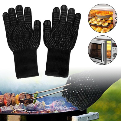 

Non-slip Kitchen Cooking Gloves Heat-resistant Barbecue Gloves Extreme Heat Resistant Oven Mitts