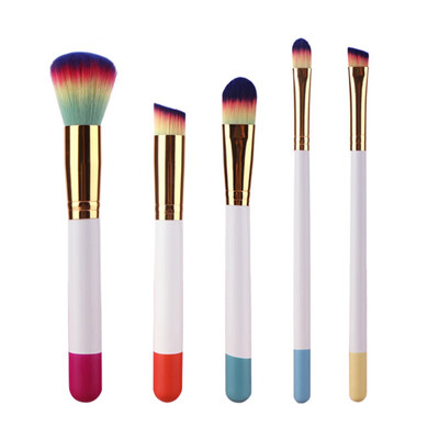 

5PCS Make Up Brush Foundation Eyebrow Eyeliner Blush Cosmetic Concealer Brushes Powder Brush Set Makeup Tool D