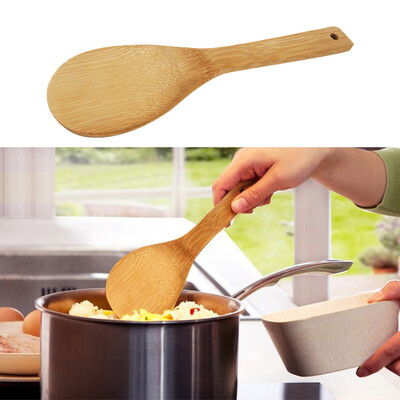

JPGIF Kitchen New Bamboo Spoon Spatula Wooden Utensils Cooking Spoon Tools