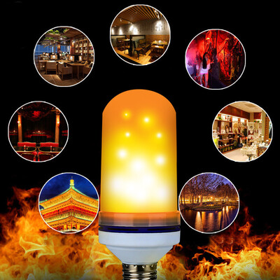 

〖Follure〗LED Flame Fire Light Effect Simulated Nature Corn Bulbs E27 Decoration Lamp