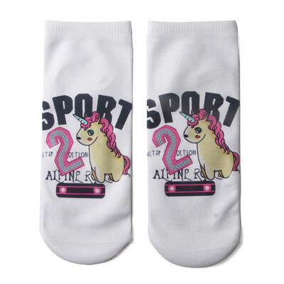 

Women Girls 3D Crazy Animal Cartoon Printed Funny Casual Ankle Socks