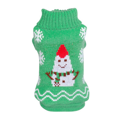 

Pet Winter Warm Sweater Dog Christmas Snowman Clothes Puppy Knitwear Warm Coat Clothing For Small Medium Dog